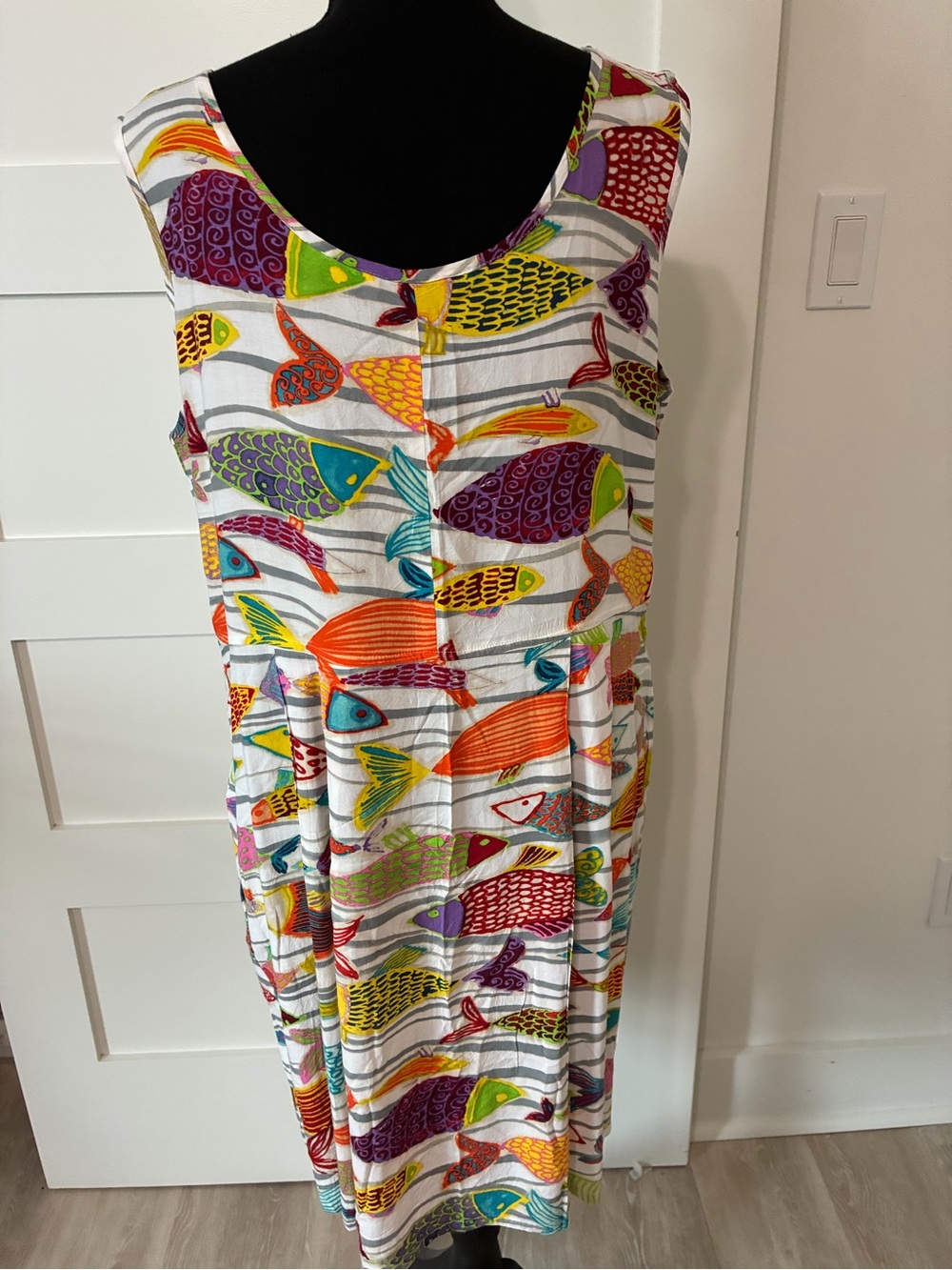 Jams World Multicolor Fish-Print Sleeveless Dress